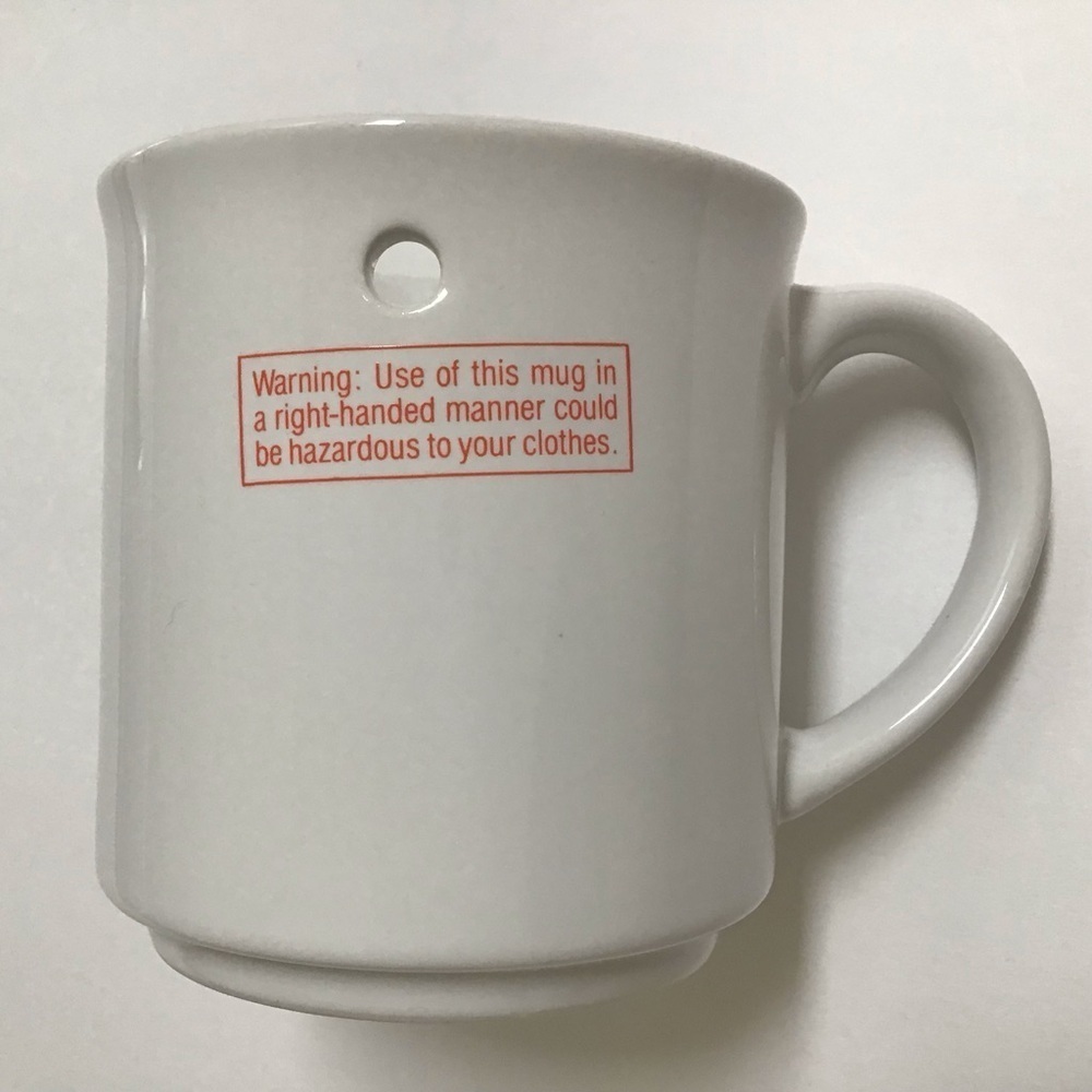 Left Handers Coffee Mug Cup Lefties Book LOT 1980’s Gift Kitchen Vintage Korea - Picture 7 of 16